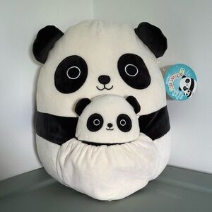 Squishmallow Panda and baby